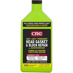 K&W® 401232 Non-Flammable Permanent Head Gasket/Block Repair With Nanotechnology, 32 fl-oz Bottle, Liquid, Metallic Copper