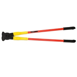 Crescent® 0390FCS Lightweight Hand Operated Cutter, 750 kcmil Copper, 1200 kcmil Aluminum, 1-3/4 in Communications Cable Cable/Wire, 32 in OAL, Shear Cut, Forged Alloy Steel Jaw