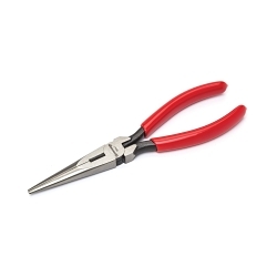 Crescent® 6547CVNN Solid Joint Long Chain Nose Plier, Serrated Forged Alloy Steel Jaw, 2-21/32 in L x 3/4 in W Jaw, 7-1/2 in OAL