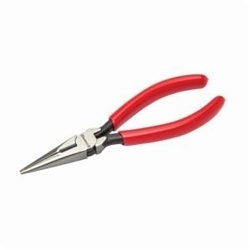 Crescent® 6547N Solid Joint Chain Long Nose Plier With Side Cutter, Serrated Forged Alloy Steel Jaw, 2-21/32 in L x 3/4 in W Jaw, 7-1/2 in OAL