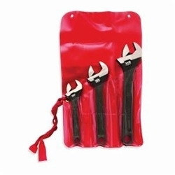 Crescent® AT3 Adjustable Regular Length Handle Wrench Set, 3 Pieces, 6 to 10 in, Black Oxide