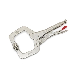 Crescent® C6CCSVN Compound Action Locking C-Clamp With Swivel Pads, Nickel Plated