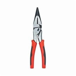 Crescent® Pivot Pro™ CCA6548 Compound Action Long Nose Plier, 2-1/8 in L, Cross Checked Forged Alloy Steel Jaw, 8 in OAL