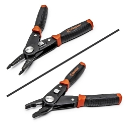 CrescentĀ® CCP8V 2-in-1 Combo Lineman's Plier, 20 to 10 AWG THK Max Wire, 1-1/16 in W Forged Alloy Steel Jaw, 8-1/4 in OAL