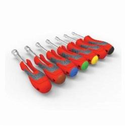 CrescentĀ® CNDS7V Universal Nut Driver Set, 3/16 to 1/2 in, 7 Pieces, 13.39 in OAL, Cushion Grip Handle, Polished Chrome