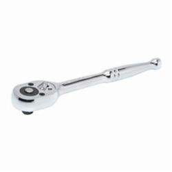 Crescent® Guaranteed Forever™ CRW6 Hand Ratchet, 3/8 in Drive, Teardrop Head, 10.24 in OAL, Chrome Vanadium Alloy Steel, Full Polished, ASME Specified