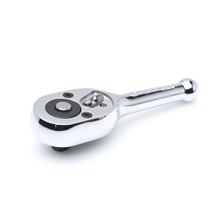 Crescent® Guaranteed Forever™ CRW11 Ratchet, 3/8 in Drive, Teardrop Head, 6.89 in OAL, Chrome Vanadium Alloy Steel, Polished