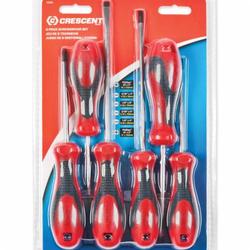 Crescent® CSD6 Screwdriver Set, 6 Pieces, Black Oxide/Polished Chrome