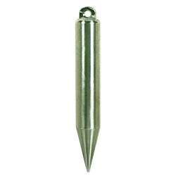 Crescent® S590N Cylindrical Plumb Bob, 20 oz Inage, Stainless Steel/Solid Brass