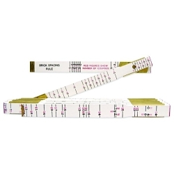 Crescent® T656N Red End® Mason's Folding Rule, Graduations 16ths, 6 ft L, Wood