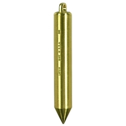 Crescent® TT590N Cylindrical Plumb Bob, 1 in Dia x 6-3/4 in L, Solid Brass