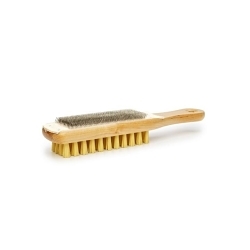 Crescent® 21467 File Card and Brush, 10 in OAL, Wood Handle