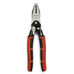 Crescent® PS20509C Pro Compound Action Lineman's Plier, 11 AWG THK Max Wire, 1-9/16 in L x 1-9/32 in W x 5/8 in THK Chrome Vanadium Steel Jaw, 9 in OAL, ASME Specified