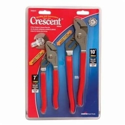 Crescent® R200SET2 Plier Set, Tongue and Groove, 2 Pieces, Straight Jaw Surface, ASME B107.23M-2004
