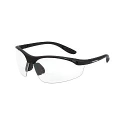 CrossFire® 12420 Talon™ Bi-Focal Safety Glasses, +2 Diopter, Clear Lens, Matte Black, Nylon Frame, Polycarbonate Lens, Yes % UV Protection, ANSI Z87.1