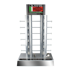 CrossFire® PL12 1-Sided Locking Counter Display, 12 Unit Capacity