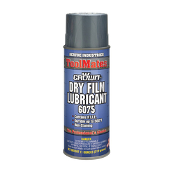 Crown® by Aervoe® 6075 Dry Film Lubricant, 16 oz Aerosol Can, Light Milky, 0.7