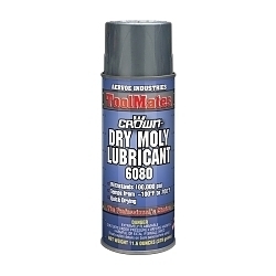 Crown® by Aervoe® 6080 Dry Moly Lubricant, 16 oz Aerosol Can, Grayish Black, 0.73