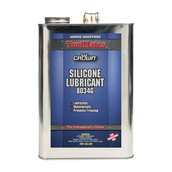 Crown® by Aervoe® 8034G General Purpose Silicone Lubricant, 1 gal, Bulk Liquid Form, Clear Glass, 40 to 110 deg F