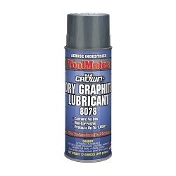 Crown® by Aervoe® 8078 Dry Graphite Lubricant, 16 oz Aerosol Can, Black, 0.72