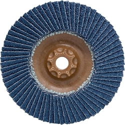 CS Unitec PLANTEX® SpitFire 93564 Flap Disc, 4-1/2 in Dia Disc, 40, 60 Grit, Premium Zirconia Abrasive, Type 29 Disc
