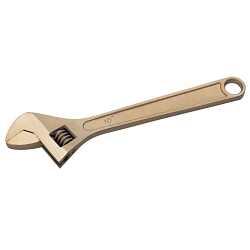 CS Unitec - Carlstoe Ex501-10A EX501 Non-Sparking Adjustable End Wrench, 1-1/8 in, 10 in OAL, Aluminum Bronze Jaw