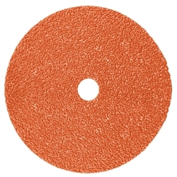 3Mâ„¢ 7100099281 787C Disc, 7 in Dia Disc, 0.875 in Center Hole, 120+ Grit, Precision Shaped Ceramic Abrasive, Center Hole Attachment