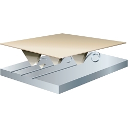 Cubitron™ II 7000148181 967A Disc, 4.5 in Dia Disc, 0.875 in Center Hole, 40+ Grit, Precision Shaped Ceramic Abrasive, Type 27 Disc
