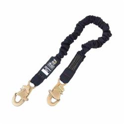 3M DBI-SALA Fall Protection 1244610C ShockWave™2 Arc Flash Coated Shock Absorbing Lanyard, 130 to 310 lb Load, 6 ft L, Kevlar®/Nomex® Line, 1 Legs, Rebar Hook Anchorage Connection, ASTM F887-2005, OSHA 1910.66, OSHA 1926.502