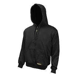 DeWALT® GEAR™ DCHJ067B-L Heated Jacket, Black, Cotton/Polyester, 42 to 44 in Men's/39 to 41 in Women's Chest, Resists: Wind