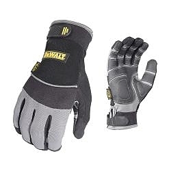 DeWALT® by Radians® DPG210M DPG210 Heavy Duty General Purpose Gloves, Work, M, PVC Palm, Nylon/Spandex®, Black, Resists: Abrasion, Coup Test, Cut, Puncture and Tear
