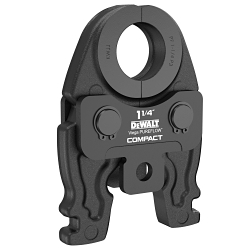 DeWALT® DCE216114 Compact Press Jaw, For Use With DEWALT 20V MAX Compact Press Tool, 1-1/4 in Size, Black