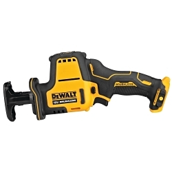 DeWALT® DCS312B 1-Handed Brushless Cordless Reciprocating Saw, 5/8 in L Stroke, 0 to 2800 spm, 12 V DC, 12.12 in OAL, Straight Stroke