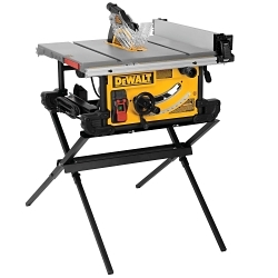 DeWALT® DWE7491X Jobsite Table Saw With Scissor Stand, 10 in Dia Blade, 5/8 in Arbor/Shank, 2-1/2 in 45 deg Capacity, 3-1/8 in 90 deg Capacity