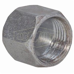 Dixon® 0304C-20 Cap, Female JIC Thread, 1-5/8-12 Thread, Steel, Domestic