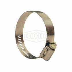 Dixon® Aero-Seal® 10006 Worm Gear Clamp, 28/64 to 50/64 in Clamp, Stainless Steel Band, Carbon Steel Bolt, Domestic