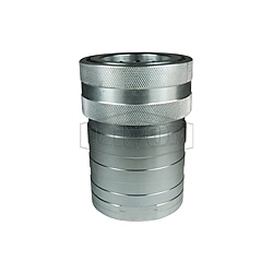 Dixon® 10HF10 DQC H Industrial Interchange High Volume Female Coupler, 1-1/4-11-1/2 Nominal, Female NPTF, Steel