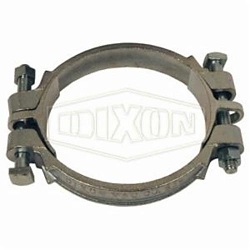 Dixon® 1125 2-Bolt Clamp With Saddle, 9-60/64 to 11-24/64 in Nominal, Iron Band, Domestic