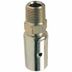 Dixon® 12P2 Holedall™ Uni-Range External Swage Coupling, 3/4 in ID x 1-14/64 to 1-18/64 in OD Nominal, MNPT End Style, Carbon Steel, Domestic