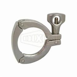 Dixon® 13MHHM-3P100150 3-Segment Sanitary Clamp, 1 and 1-1/2 in Tube, 304 Stainless Steel, Domestic