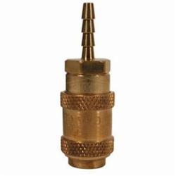 Dixon® 1AS1-B A Series Quick Connect Coupler, 1/8 in Nominal, Quick Connect Coupler x Hose Barb, 500 psi Pressure, Brass, Domestic
