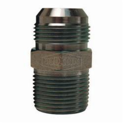 Dixon® 2404-4-4 Adapter, 7/16-20 x 1/4-18 Nominal, 37 deg Male JIC Flare x Male NPTF, Steel