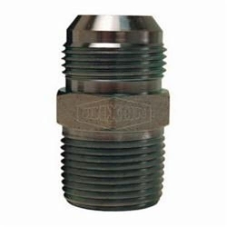 Dixon® 2404-4-8 Adapter, 7/16-20 x 1/2-18 Nominal, 37 deg Male JIC Flare x Male NPTF, Steel