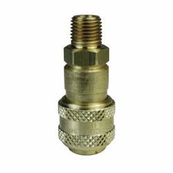 Dixon® 2DM3-B D Automatic Interchange Pneumatic Coupler, 1/4 x 3/8 in, Quick-Connect x MNPT, Brass