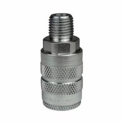 Dixon® 2FM2 D Interchange Semi-Automatic Pneumatic Coupler, 1/4 in, Quick-Connect x MNPT, Steel
