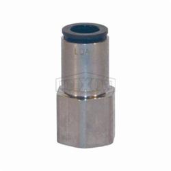 Dixon® 31140410 Push-In Connector, 1/8 in x 4 mm Nominal, FNPT x Tube, 290 psi Pressure, Brass, Domestic