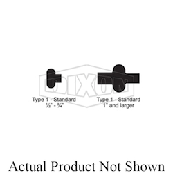 Dixon® 40MP-E500 Standard Clamp Gasket With (3) Green Dots, 5 in Nominal, EPDM