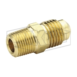Dixon® 48F-10-6 Tube Connector, 5/8 x 3/8 in Nominal, SAE Flare x MNPT, Brass