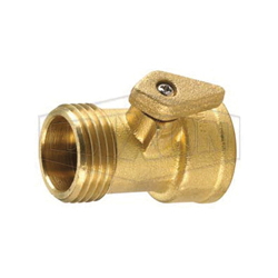 Dixon® 500GHV Ball Valve, 3/4 in, Male Garden Hose Threaded x Female Garden Hose Threaded, Forged Brass Body