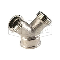 Dixon® 500YC Garden Hose Y Coupler, Brass